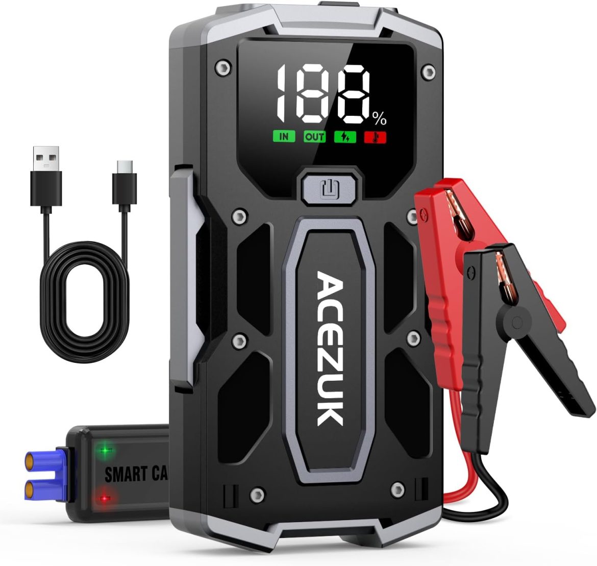 Boostez votre sécurité routière avec ce démarreur de voiture incontournable ! 🚗💥

Avez-vous déjà été confronté à la situation désagréable de tomber en panne de batterie au beau milieu de nulle part ? C’est un scénario que nous redoutons tous, mais avec le ACEZUK Booster Batterie Voiture 4000A, vous pouvez dire adieu à ces tracas ! 

Imaginez-vous, en pleine nature ou en route pour un rendez-vous important, lorsque soudainement, votre voiture refuse de démarrer. Plutôt que de stresser ou d’attendre une dépanneuse, il vous suffit de sortir cet outil révolutionnaire de votre coffre. Ce démarreur de voiture portable est capable de démarrer des moteurs jusqu’à 5.5L Diesel ou 7.0L Gaz, vous offrant ainsi une tranquillité d’esprit inestimable.

L’ACEZUK Booster se distingue par son écran LCD de 2.5 pouces qui vous indique clairement l’état de la batterie et les instructions à suivre, rendant son utilisation simple et intuitive. De plus, ses pinces de sûreté intelligentes garantissent une connexion sans risque, minimisant ainsi les dangers potentiels lors du démarrage de votre véhicule. 

Mais ce n’est pas tout ! En plus de sa fonction de démarreur, ce dispositif est équipé d&rsquo;une lumière LED, parfaite pour les situations d&rsquo;urgence ou lors de vos réparations nocturnes. Imaginez-vous en train de régler un problème de voiture dans l&rsquo;obscurité, et voilà que vous avez une source de lumière pour vous aider. C&rsquo;est un allié précieux pour tout conducteur.

Ne laissez pas la peur d&rsquo;une panne de batterie vous paralyser. Avec le ACEZUK Booster Batterie Voiture 4000A, vous êtes prêt à affronter tous les imprévus. Sa compacité vous permet de le transporter facilement, et son design élégant ne dépareillera pas dans votre véhicule.

Alors, qu’attendez-vous ? Offrez-vous la tranquillité d’esprit que vous méritez. Investir dans l’ACEZUK Booster, c’est investir dans votre sécurité et votre confort. Passez à l’action maintenant et ne laissez plus une batterie déchargée gâcher vos plans !