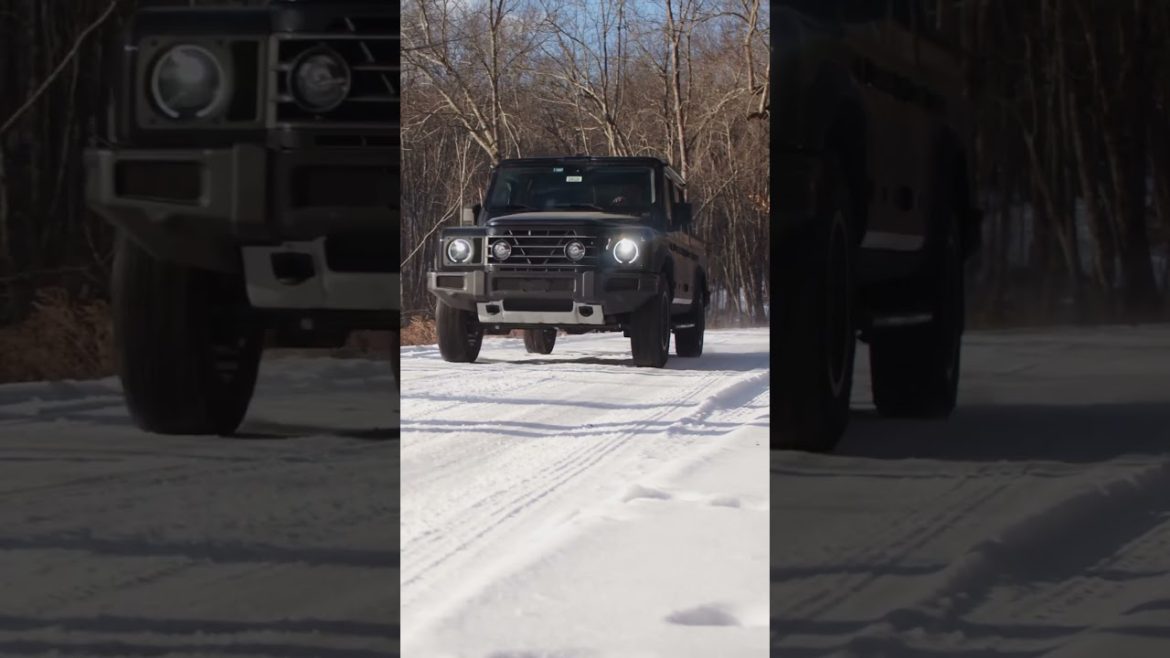 Le grenadier d&rsquo;Ineos : une exploration sérieuse du camion tout-terrain vintage en milieu neigeux