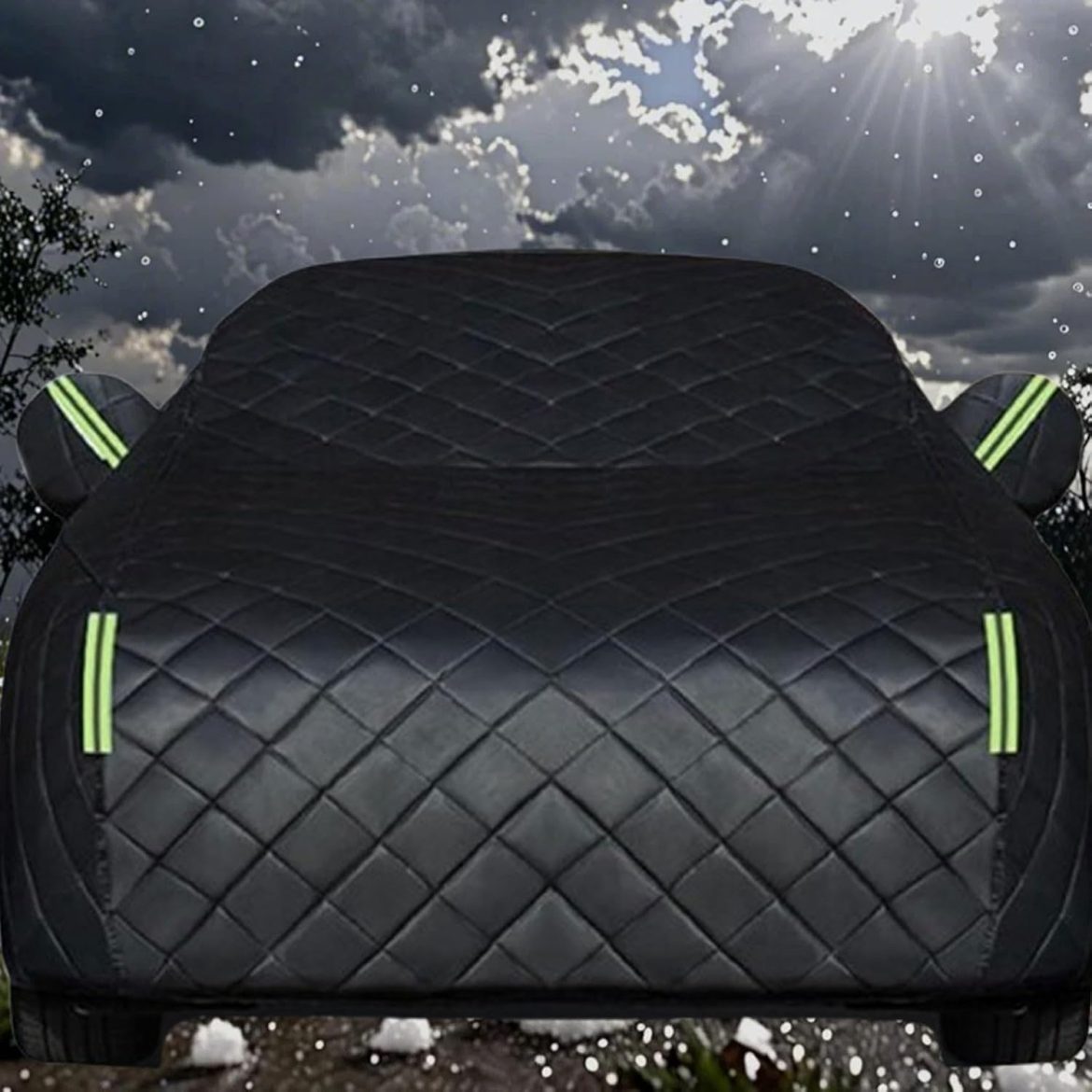 Protégez votre voiture comme jamais avec cette couverture anti-grêle 🌧️✨ – le mystère derrière sa résistance révélée!