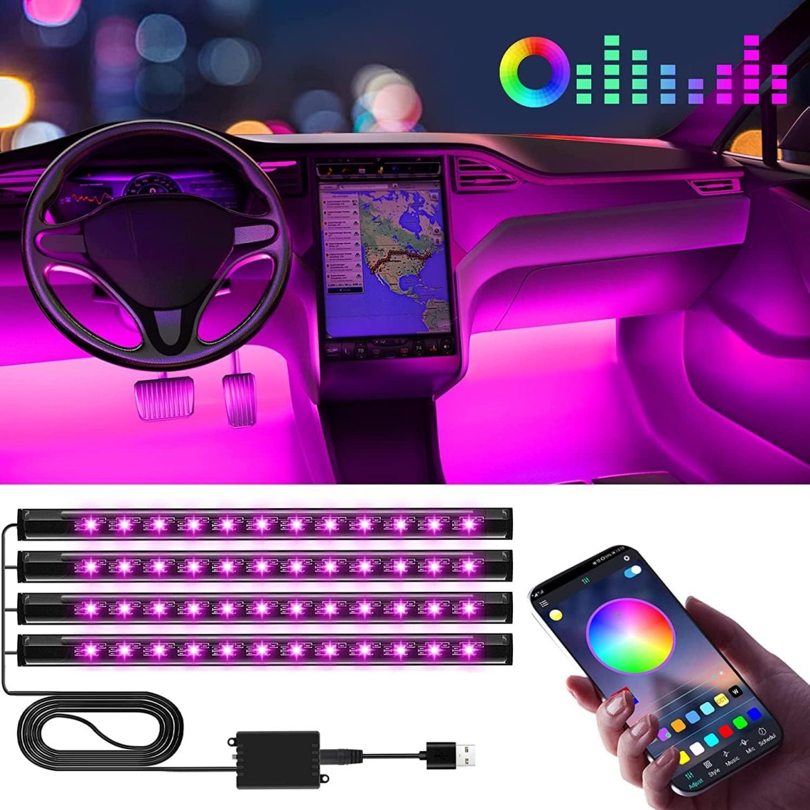 Comment choisir et installer des lumières LED pour transformer l&rsquo;intérieur de votre voiture 🚗✨