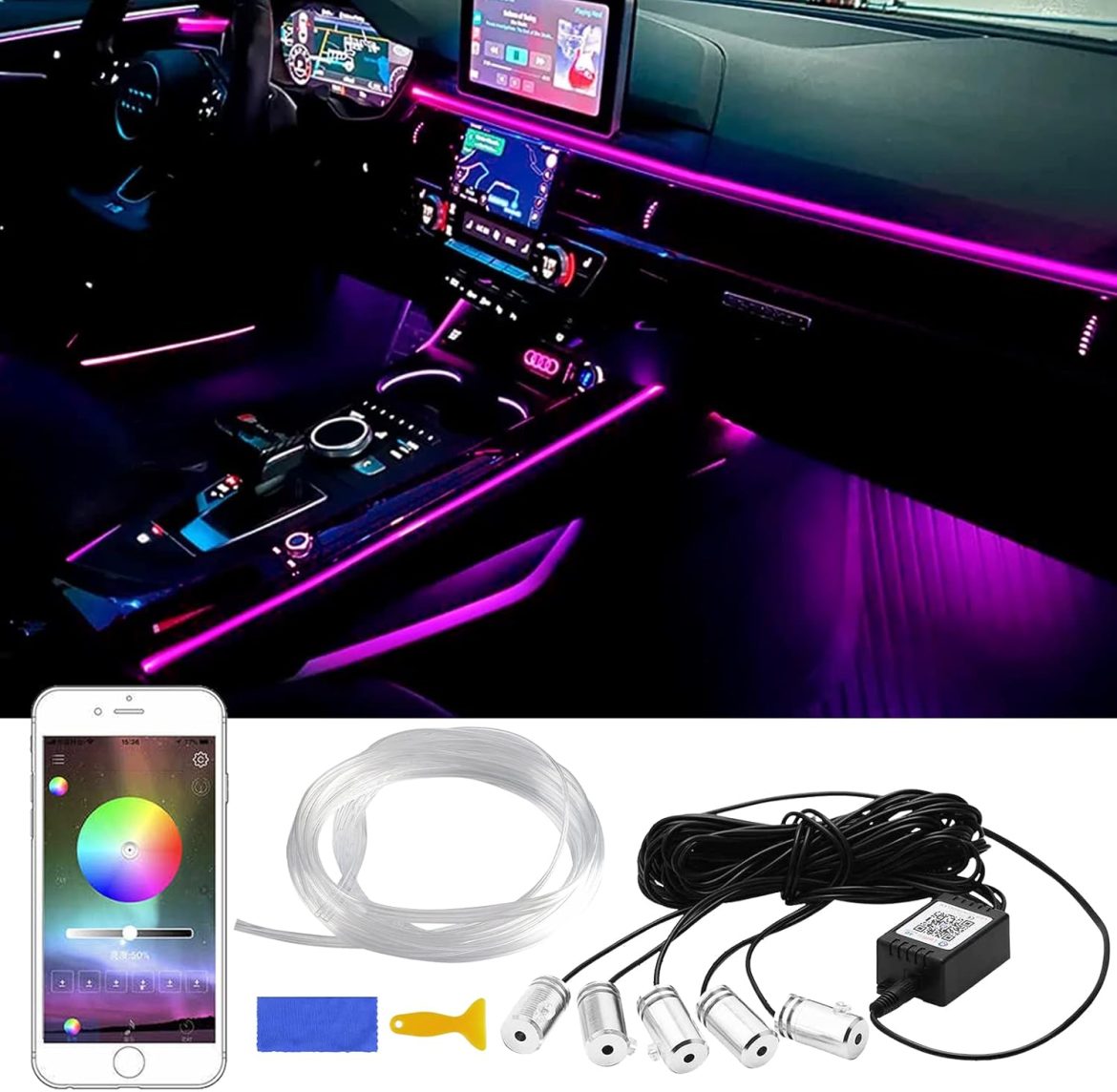 Comment choisir les meilleures bandes LED pour sublimer l&rsquo;intérieur de votre voiture 🚗✨