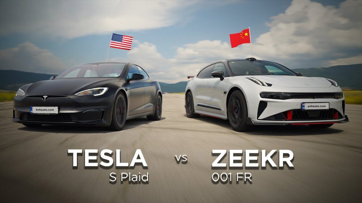 L&rsquo;affrontement des titans : tesla model s plaid contre zeekr 001 fr, les véhicules électriques chinois à la conquête de la vitesse ?