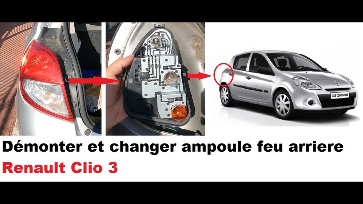 Changer l&rsquo;ampoule de feu arrière d&rsquo;une Renault Clio 3 : guide pratique et conseils essentiels pour une intervention réussie