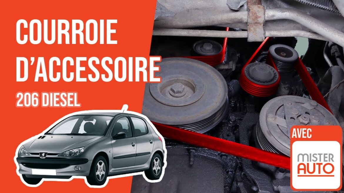 Maîtriser le changement de courroie d&rsquo;accessoire sur votre Peugeot 206 1.4 HDI : un guide pratique et essentiel