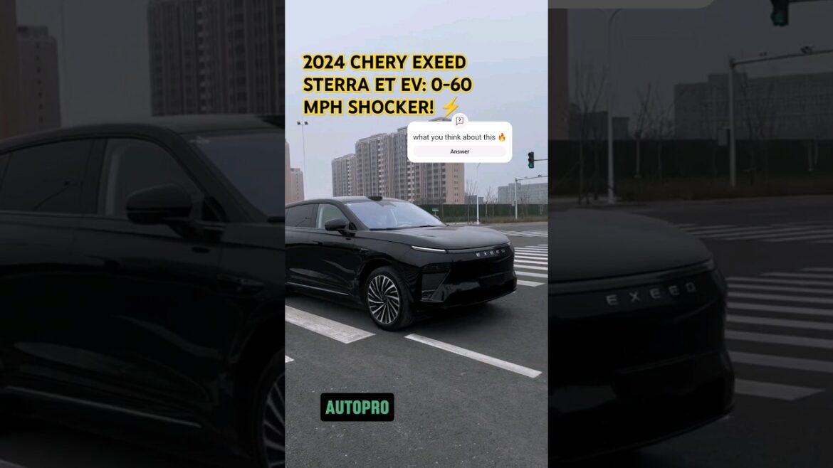 Révélations sur la performance du chery exeed sterra : de 0 à 100 km/h en un éclair ! ⚡️