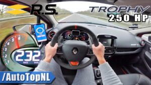 Découvrez la puissance de la Renault Clio RS Trophy 250HP : expérience immersive sur l&rsquo;autobahn sans limite de vitesse