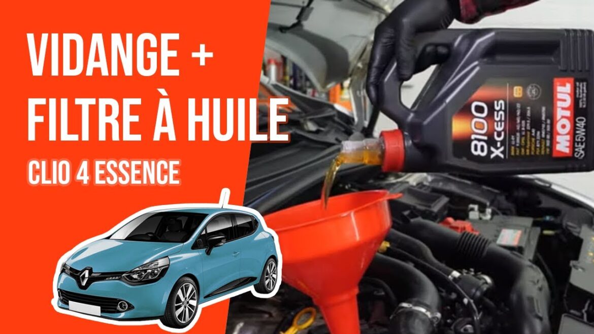 Vidange et filtre à huile : les secrets d&rsquo;un entretien parfait pour votre Clio 4 0.9 TCe 🛢